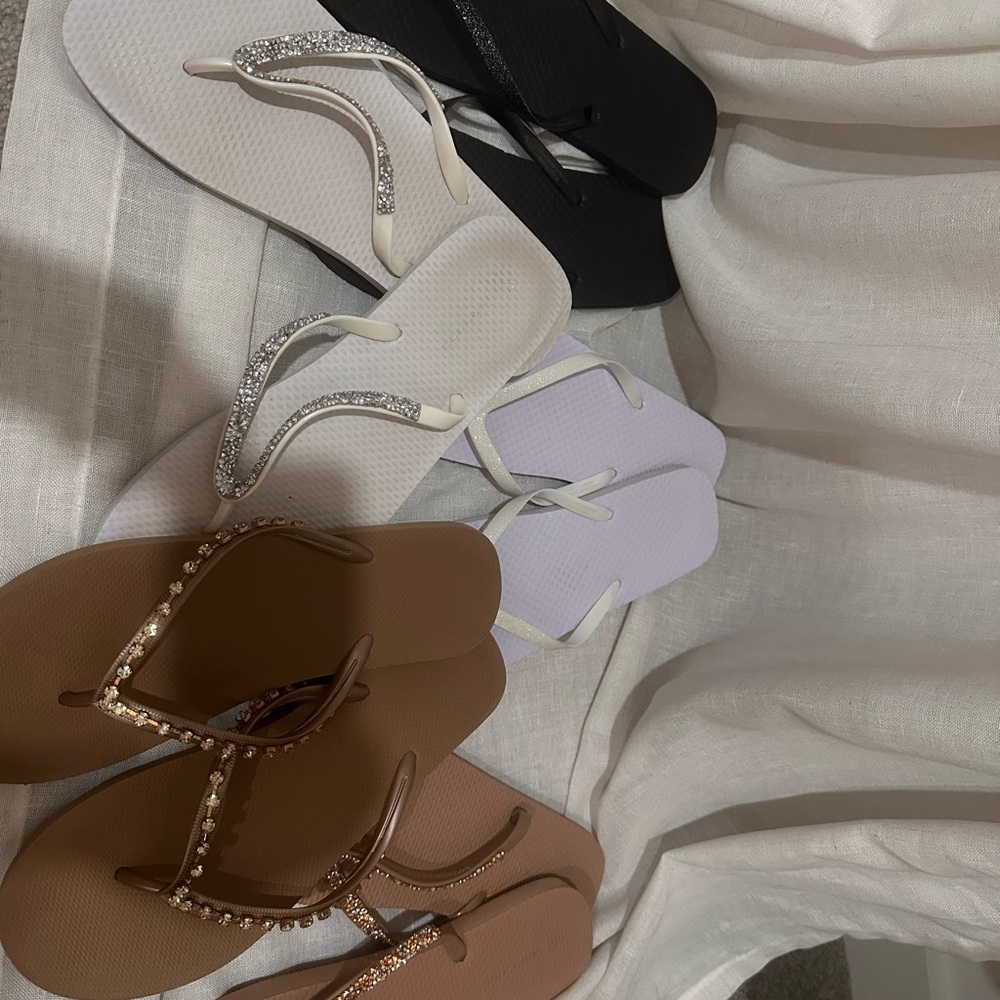 Elegant Women's Sandals - Black, White, Brown
